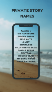 private story names for snapchats