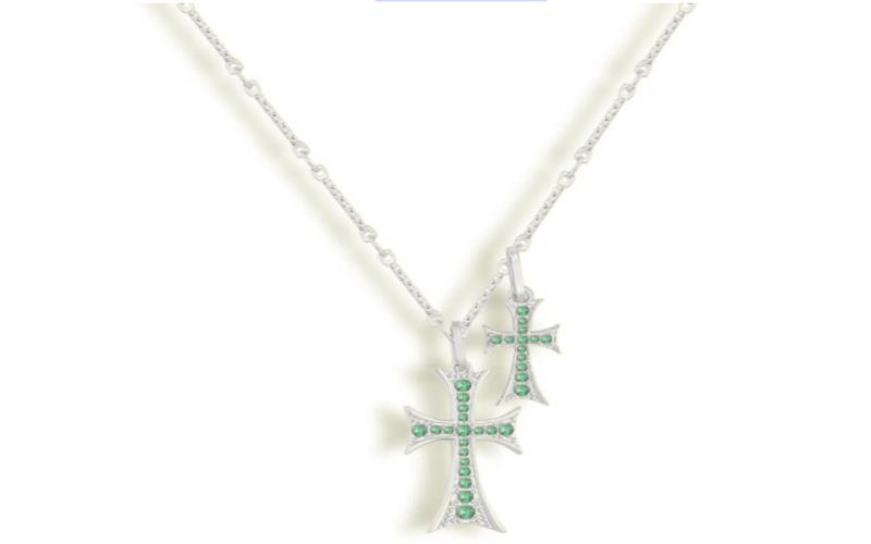 Crossed Double Pendant: Symbolism and Style Combined
