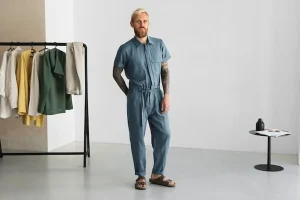 jean jumpsuit for men